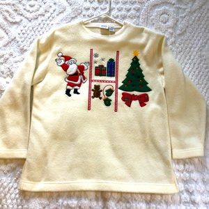 Jason Maxwell Christmas fleece size Petite Large